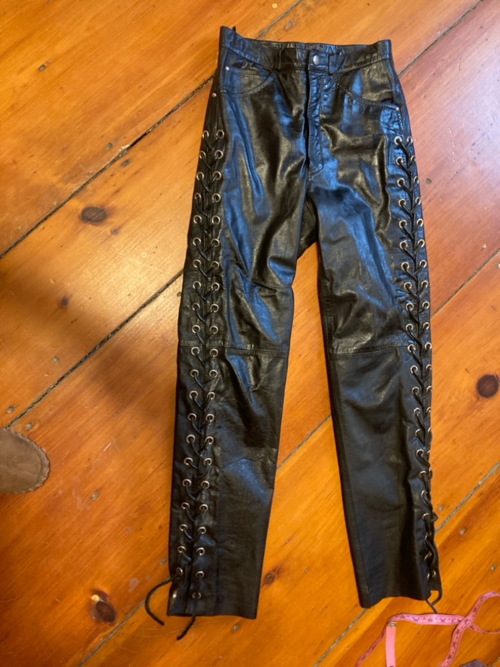 Genuine Black Leather Pants, made in USA